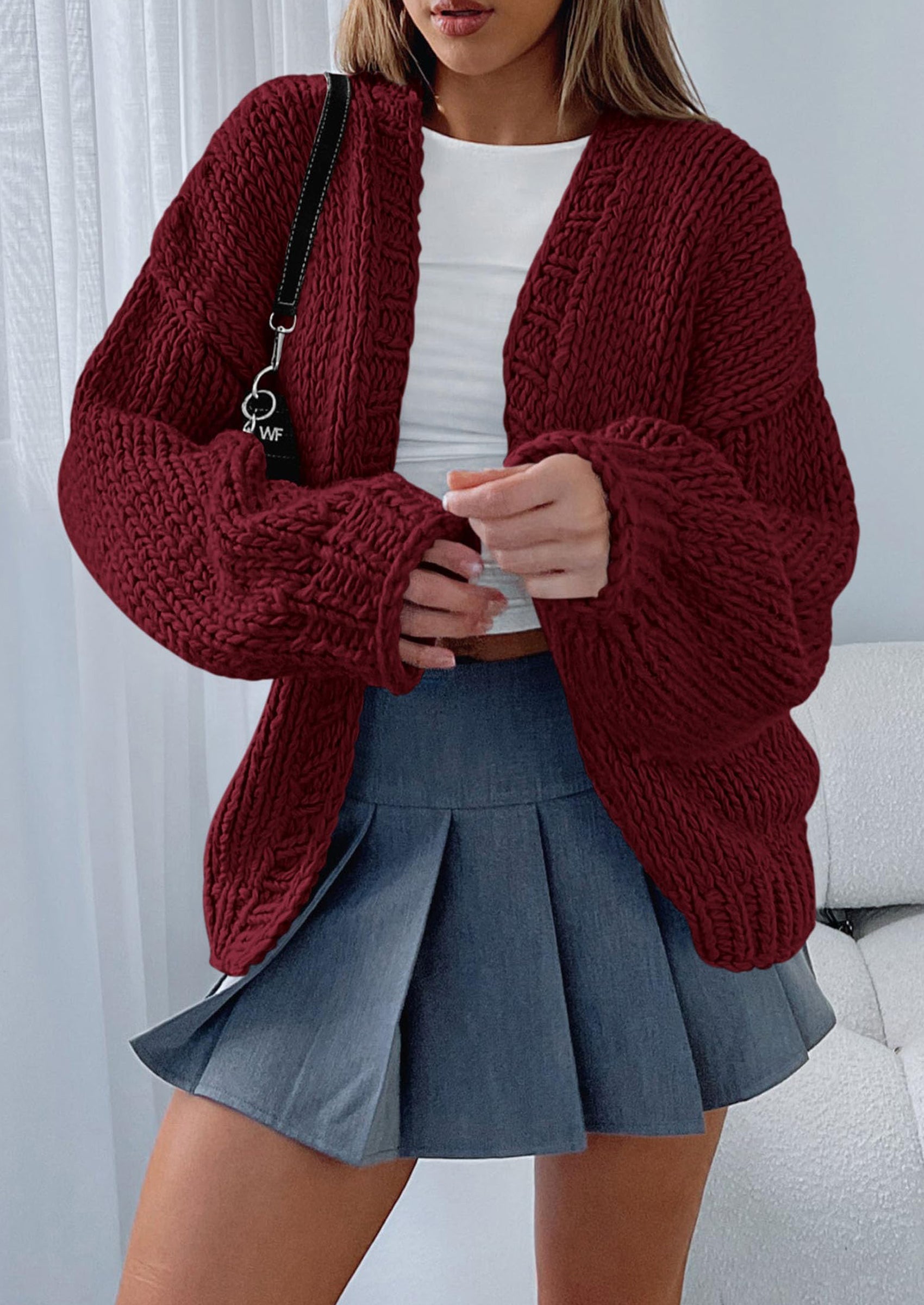 Cardigan Sweaters for Women Trendy Fall Fashion Long Sleeve Chunky Knit Cardigans Winter Clothing Outfits